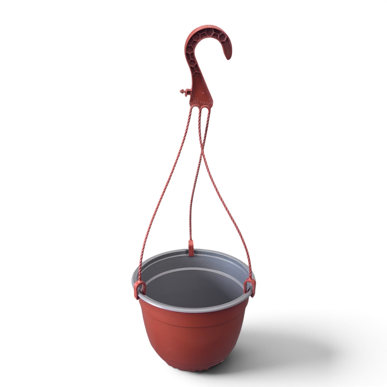 Plastic pot D17 cm with 38 cm hanger