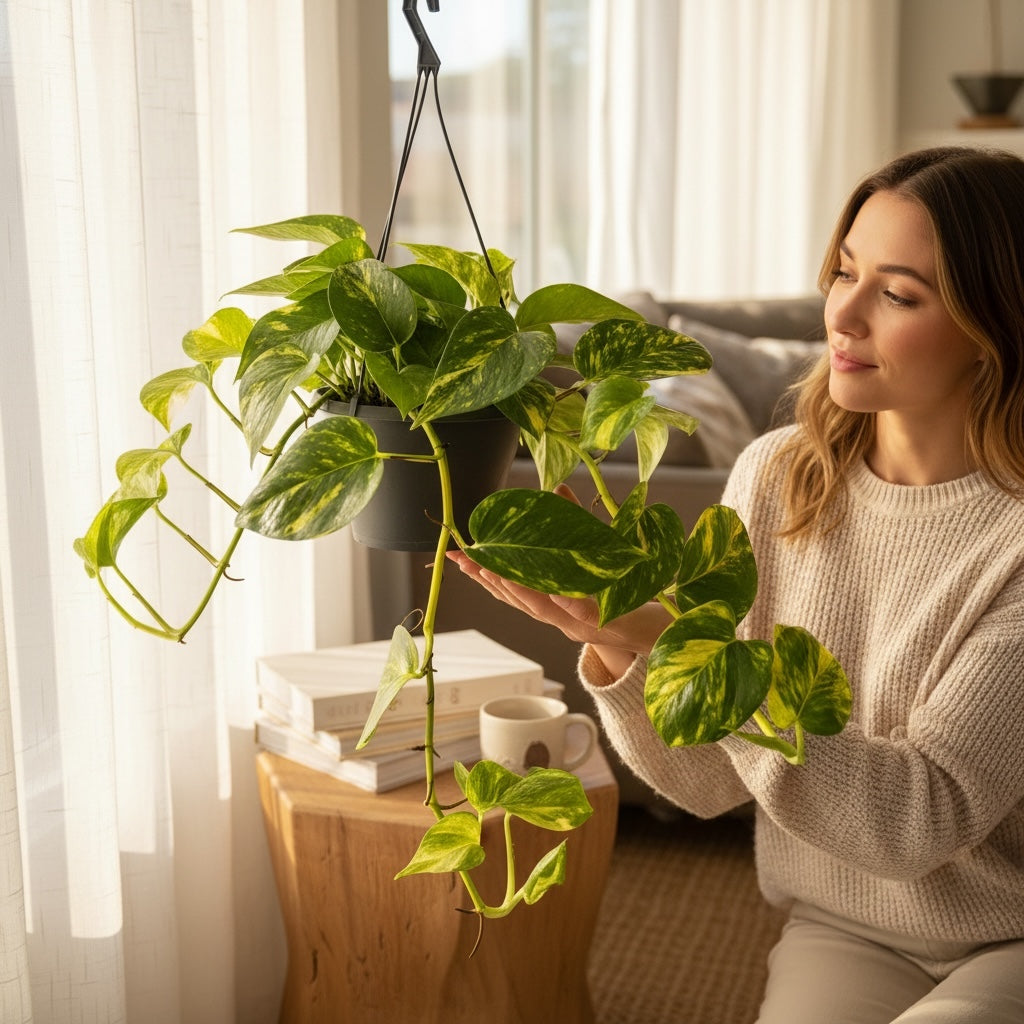 Epipremnum aureum ‘Hawaiian’ - pothos tropical cu variegatie aurie