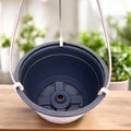 Maceta de plástico D15 cm con colgador