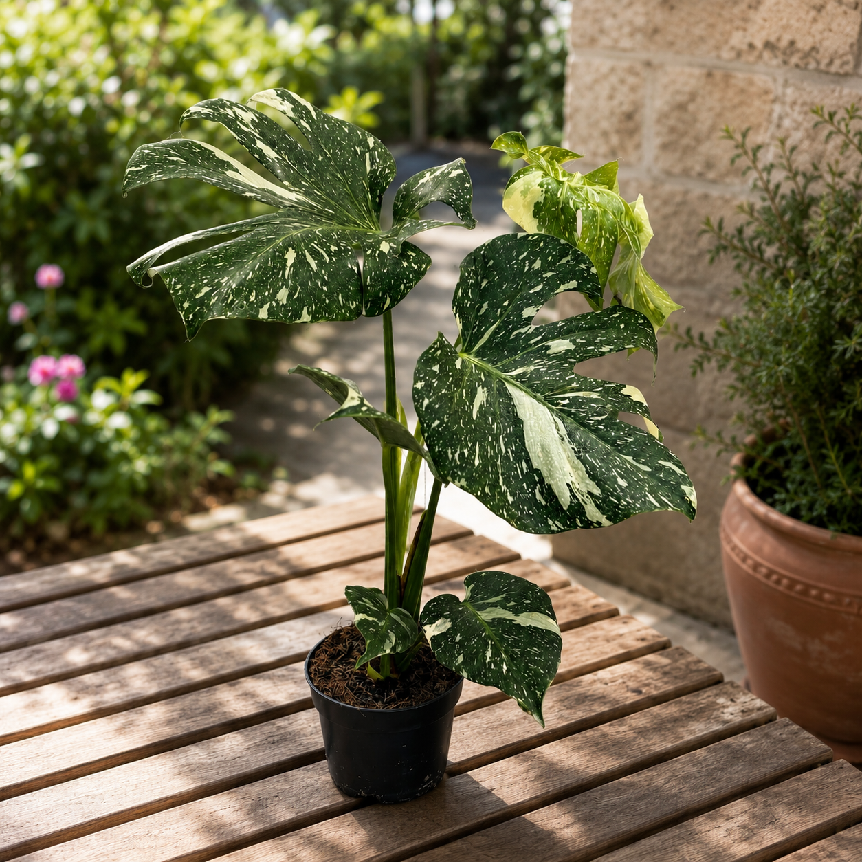 Monstera variegata 'Thai Constellation' XL -  monstera variegata de colectie
