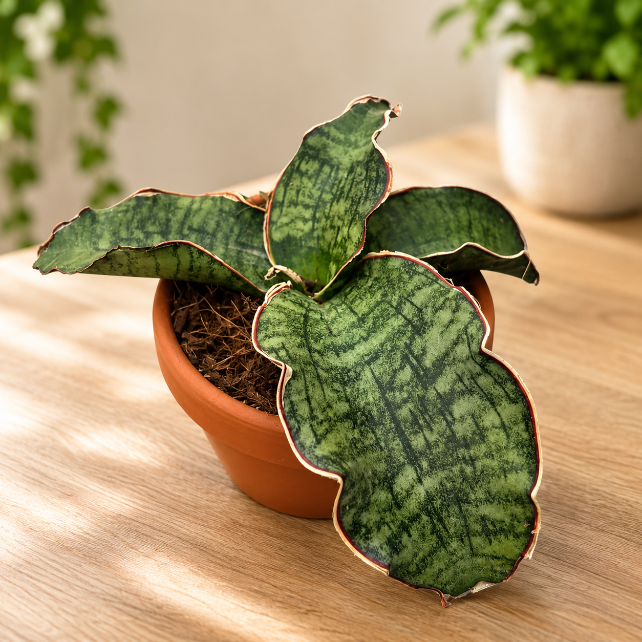 Sansevieria kirkii 'Silver Blue' (stjärn grön granit)