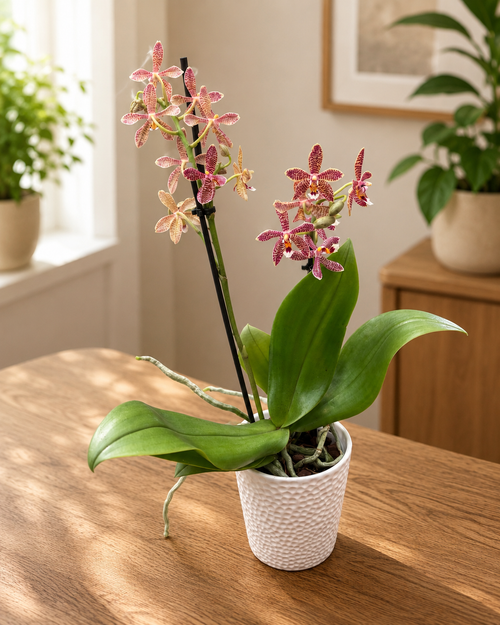 Phalaenopsis Bronze Maiden (schilleriana × mannii 'Black')