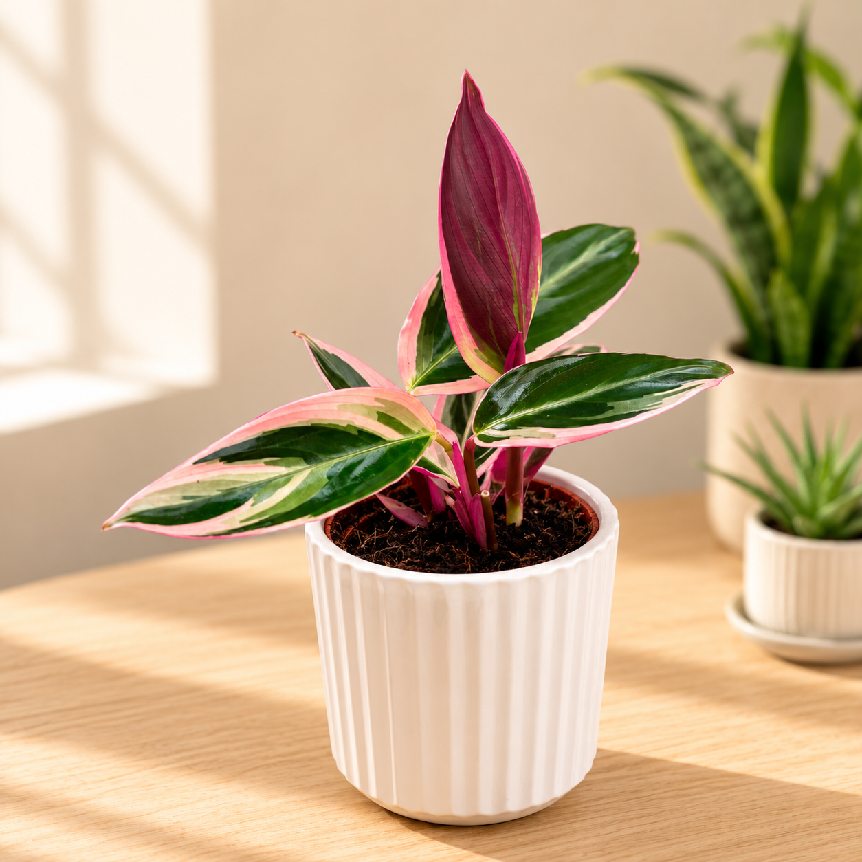 Calathea Triostar (Stromanthe Sanguinea Triostar) (mlada rastlina)