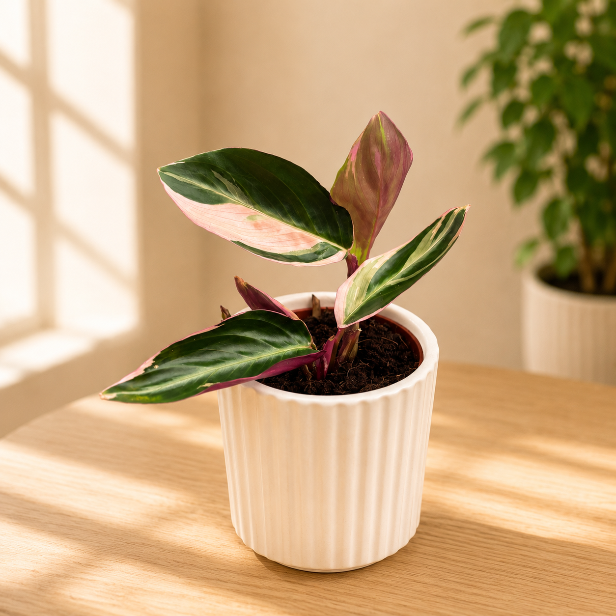 Calathea Triostar (Stromanthe Sanguinea Triostar) (mlada rastlina)