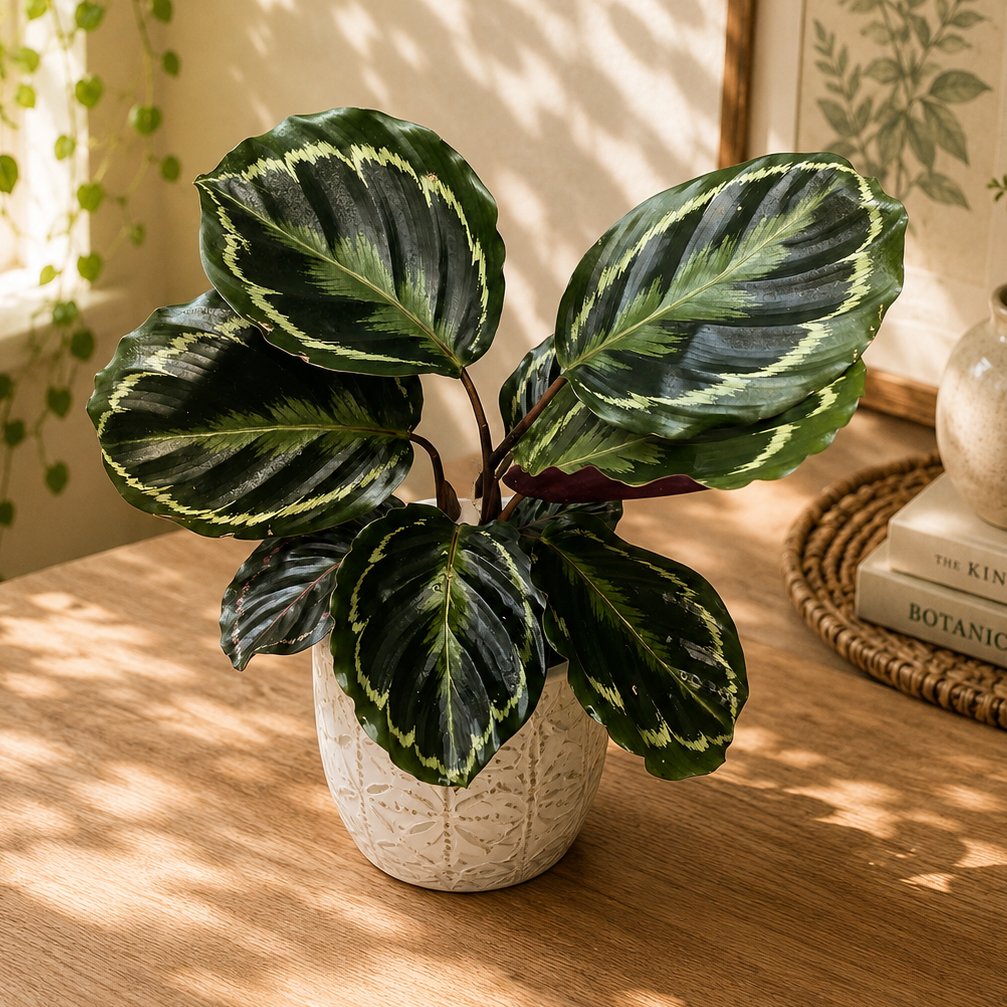 Calathea Medallion - planta pavo real