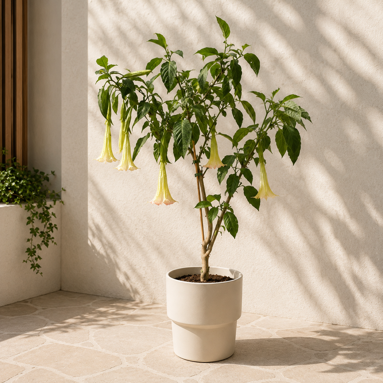 Trompeta ingerilor roz - Brugmansia arborea, flori parfumate, exemplare XL