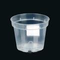 Pot transparent pour orchidée, plastique D17cm