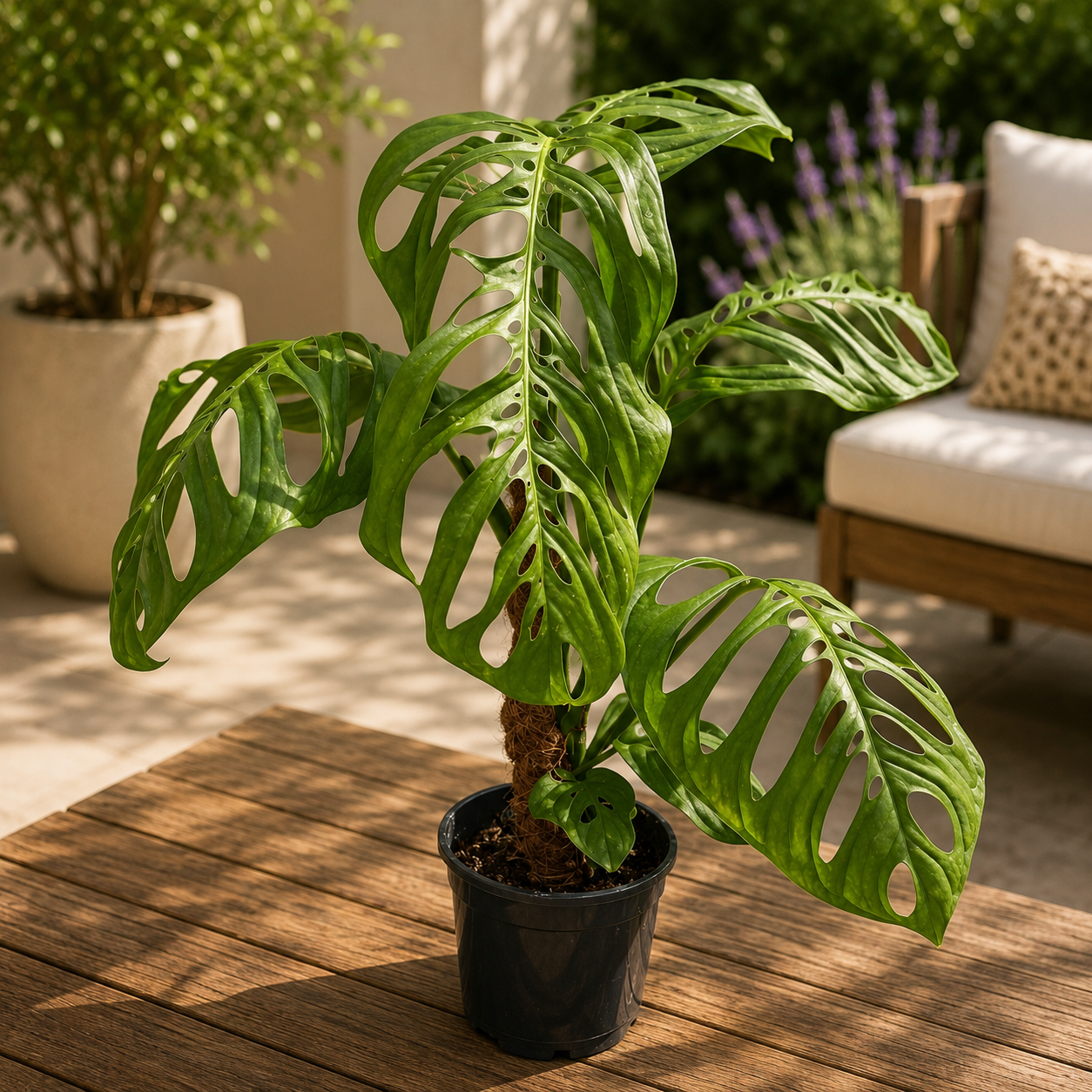 Monstera esqueleto - monstera rara cu frunze uriase si perforatii spectaculoase