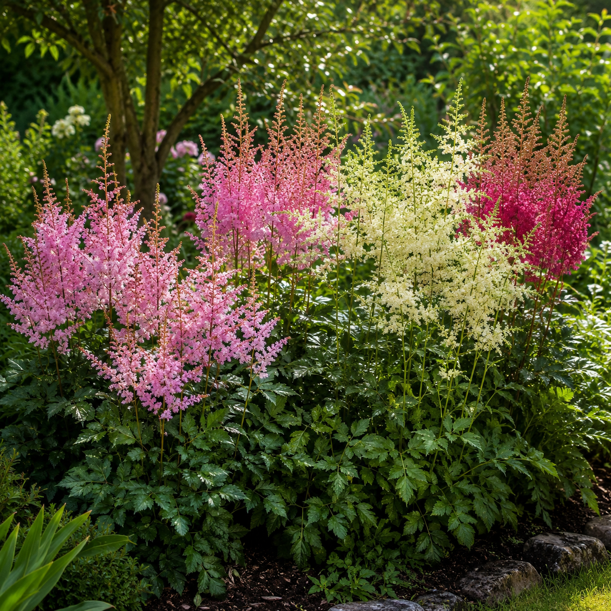 Mix astilbe - odolná záhradná rastlina