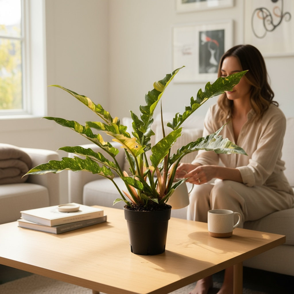 Philodendron 'Ring of Fire' - exemplare bogate