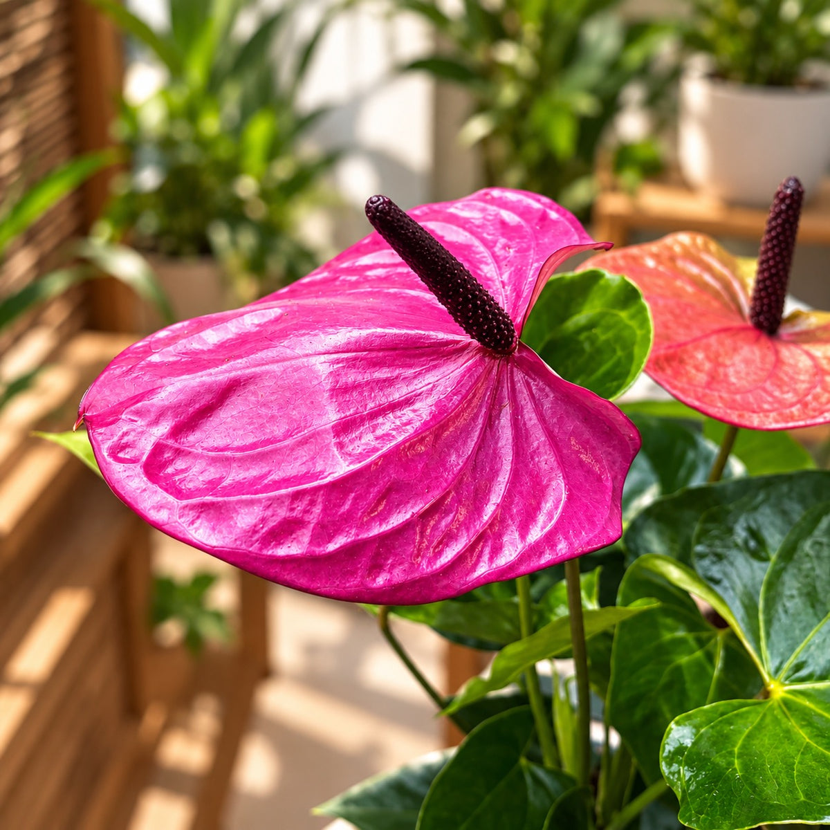 Anthurium ‘Cavalli’ (Flamingo Flower) - large flowers