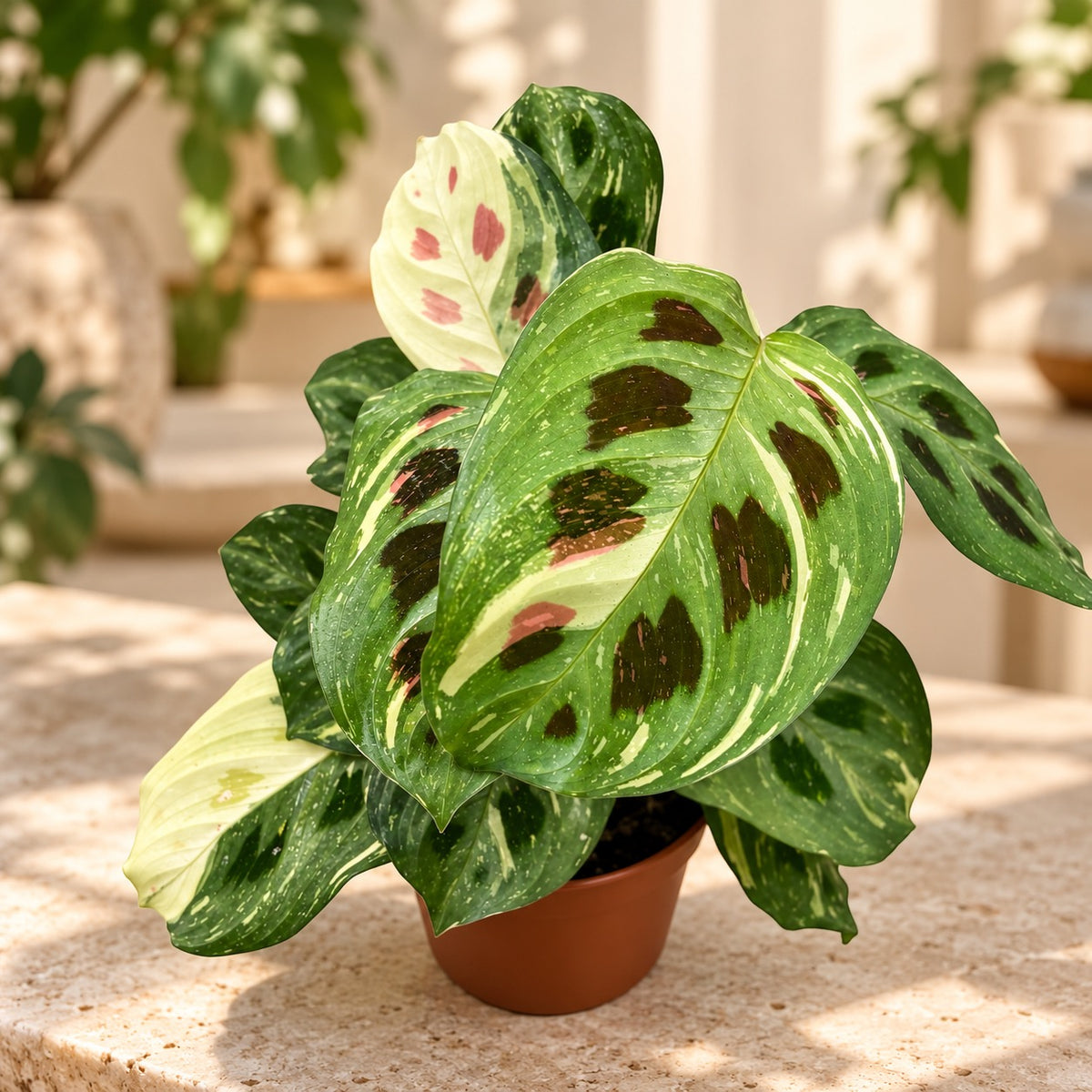 Maranta Leuconeura var. kerchoveana 'Variegata' (Maranta ‘Beauty Kim’, Fiesta) 2pp
