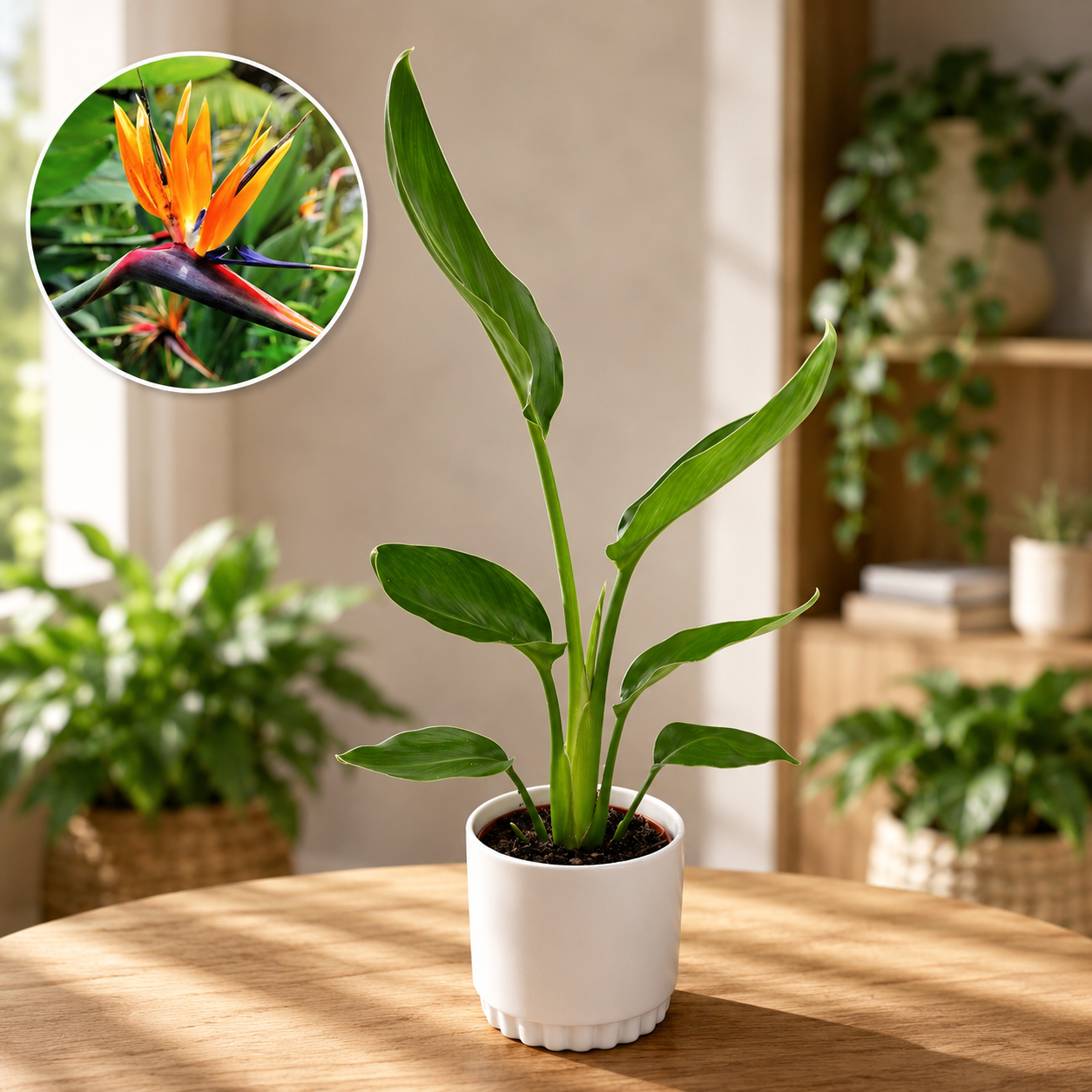 Strelitzia reginae – Bird of paradise with spectacular flowers