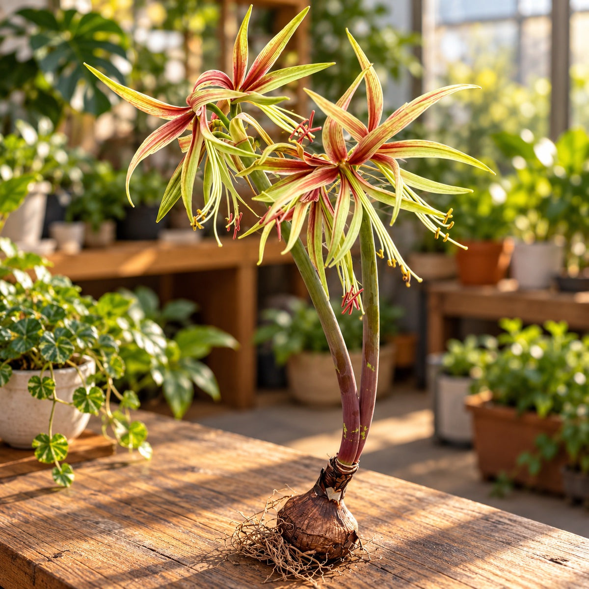 Hippeastrum ‘Tarantula’ - Amaryllis bulb with exotic spider-type flowers