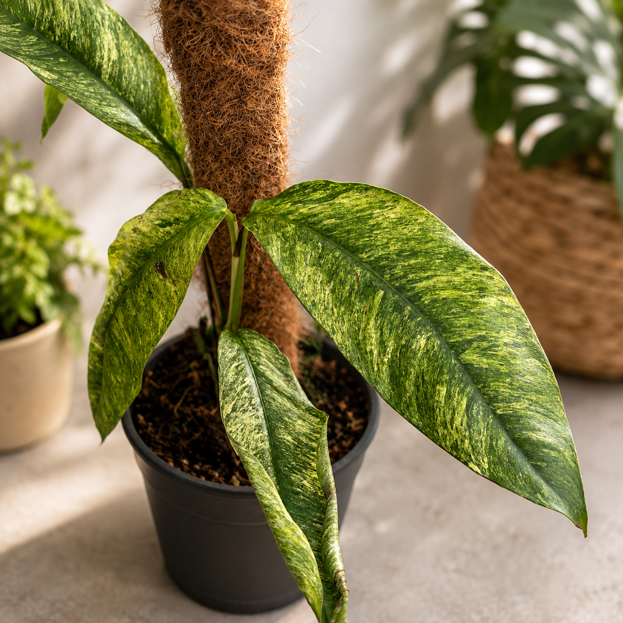 Rhaphidophora 'Gorilla' Variegated – rare tropical plant with spectacular variegated leaves
