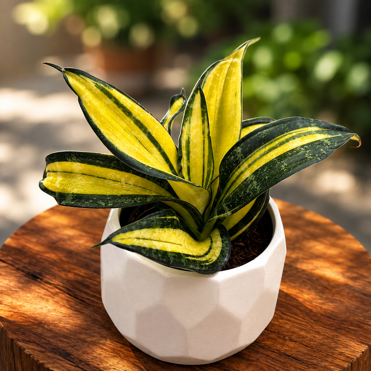 Sansevieria Hahnii „Curly Galaxy“ – змийско растение с усукани листа