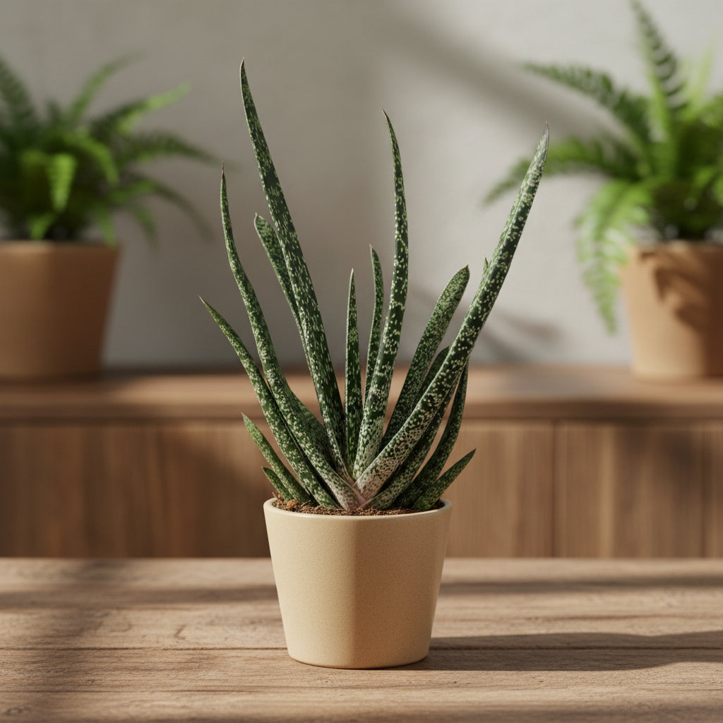 Gasteria verrucosa - suculenta compacta cu frunze texturate