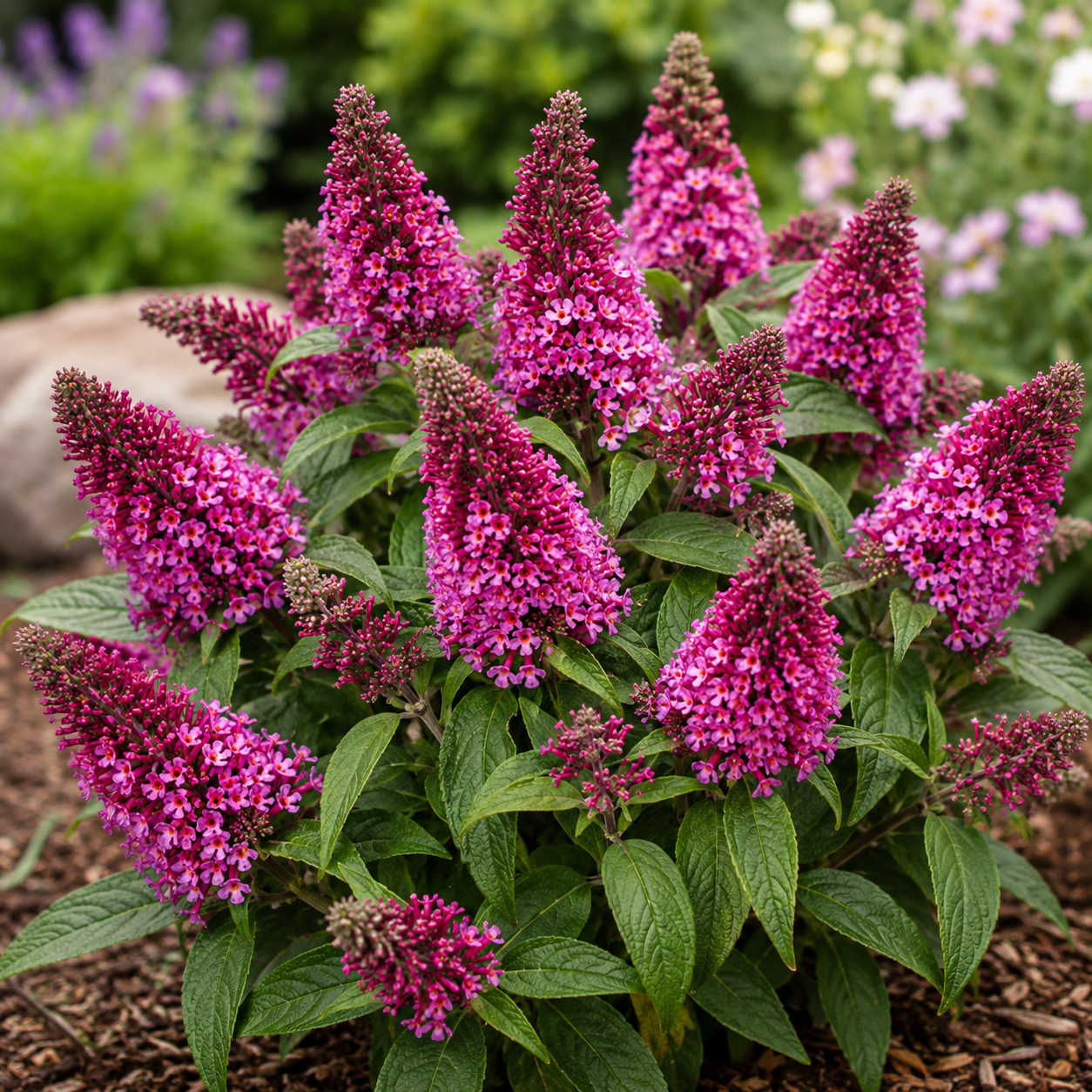 Buddleja davidii 'Little Rockstars Red' - Liliac de vara compact