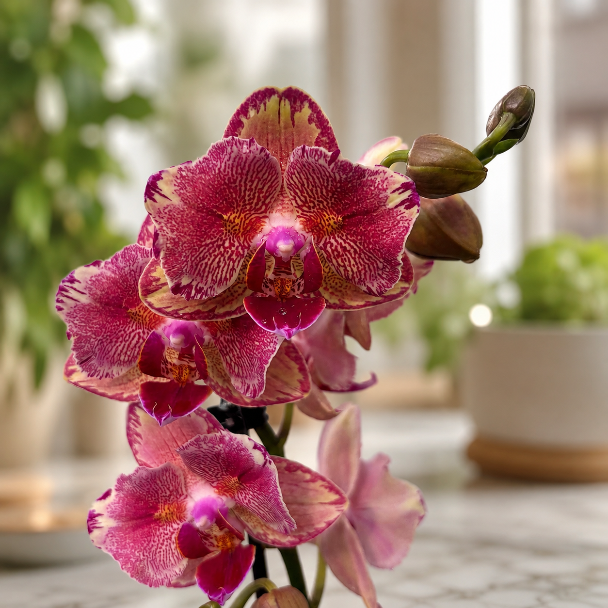 Phalaenopsis Pirate Picotee peloric - πεταλούδα