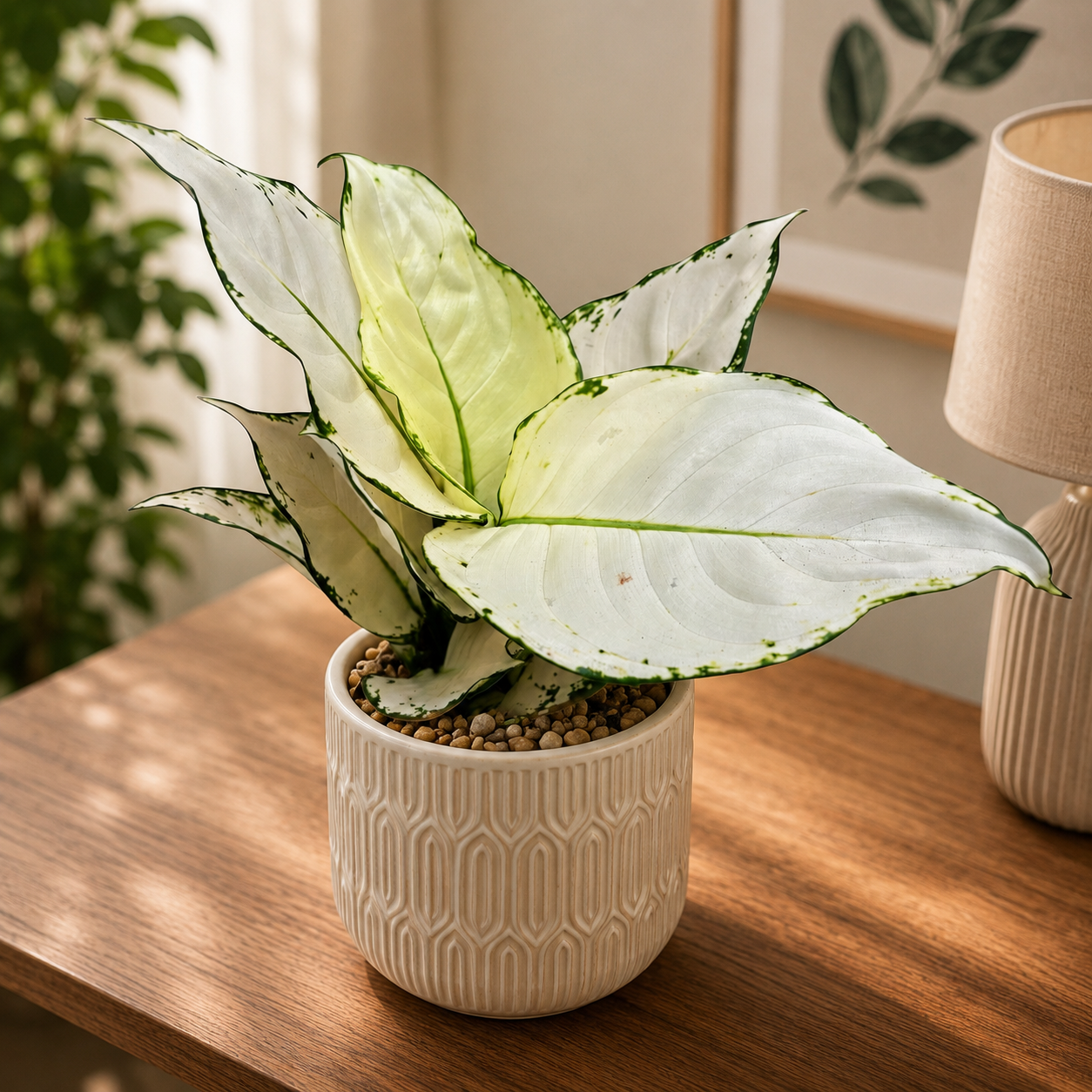Aglaonema Super Weiß (Weißer Freude)