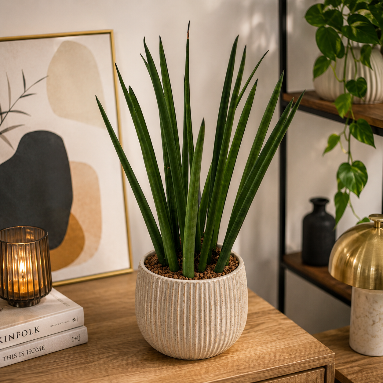 Sansevieria cylindrica „Straight“ – sansevieria s válcovitými, vzpřímenými listy