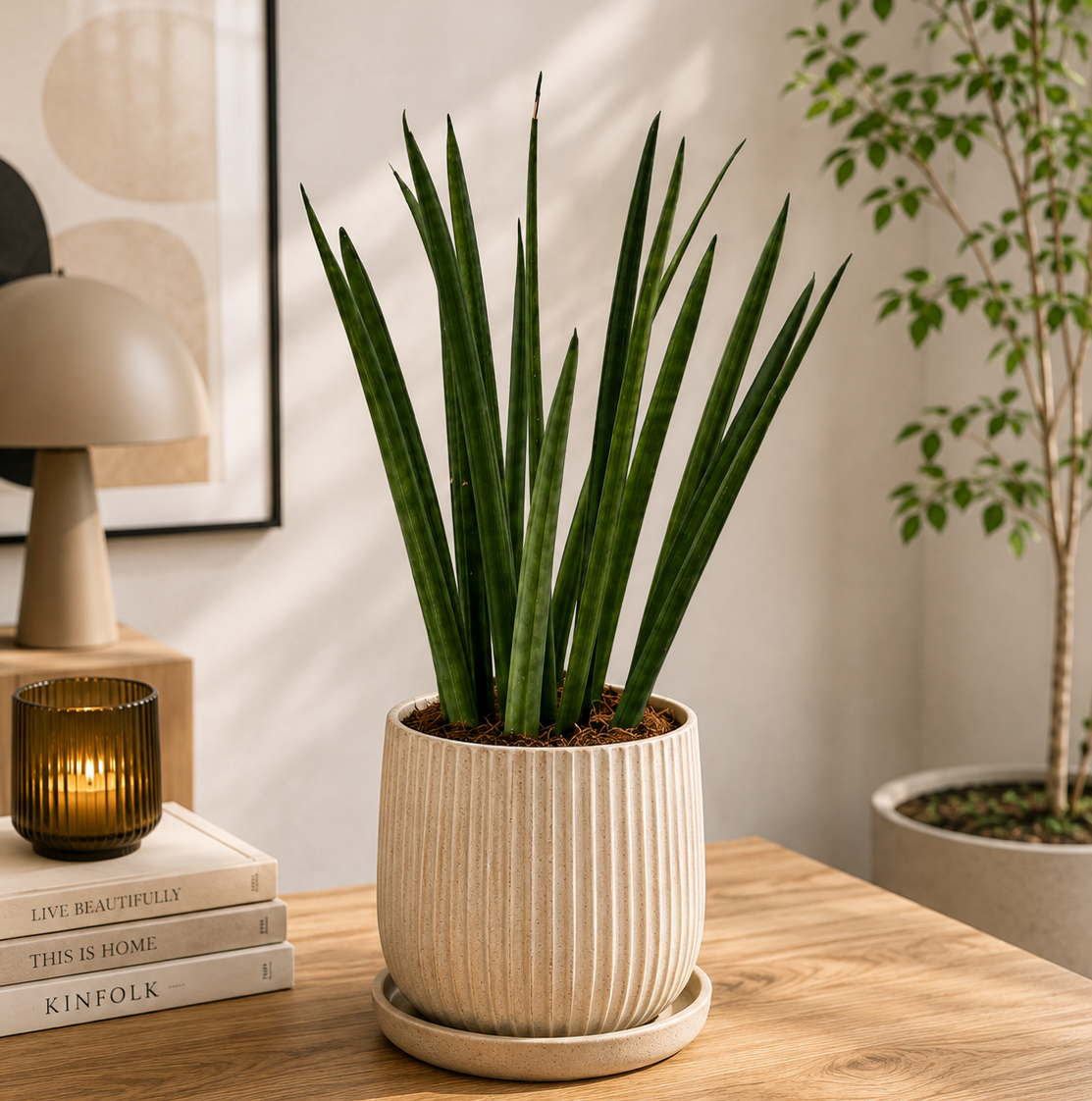 Sansevieria cylindrica „Straight“ – sansevieria s válcovitými, vzpřímenými listy