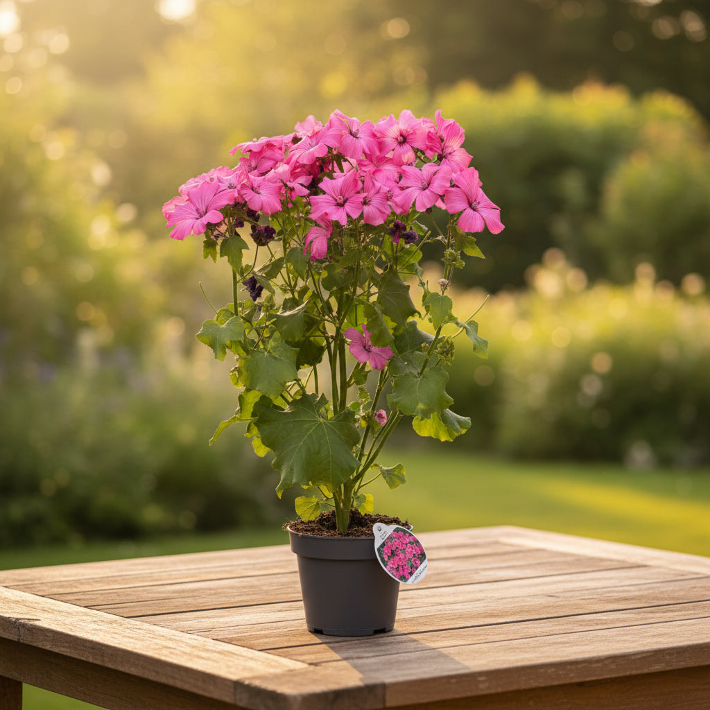 Lavatera trimestris 'Twins Hot Pink'