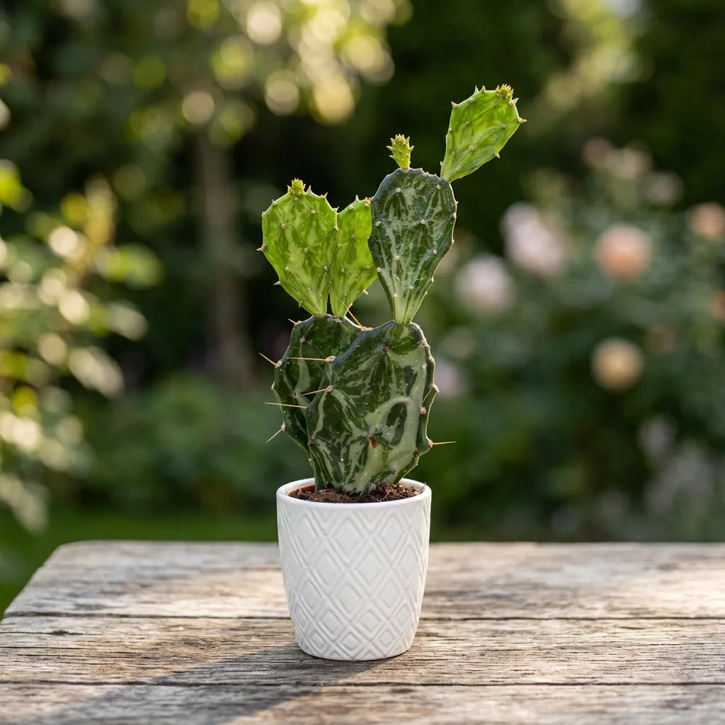 Opuntia Jamaica Ghost - frunze variegate