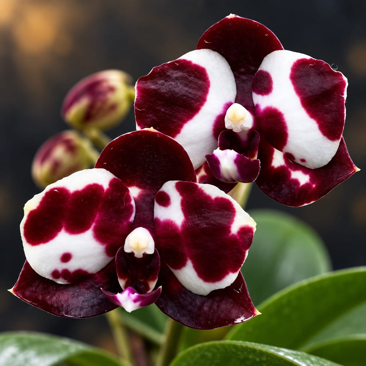 Phalaenopsis Mituo Sunrise 'Snow Red' × Mituo Blue Cat