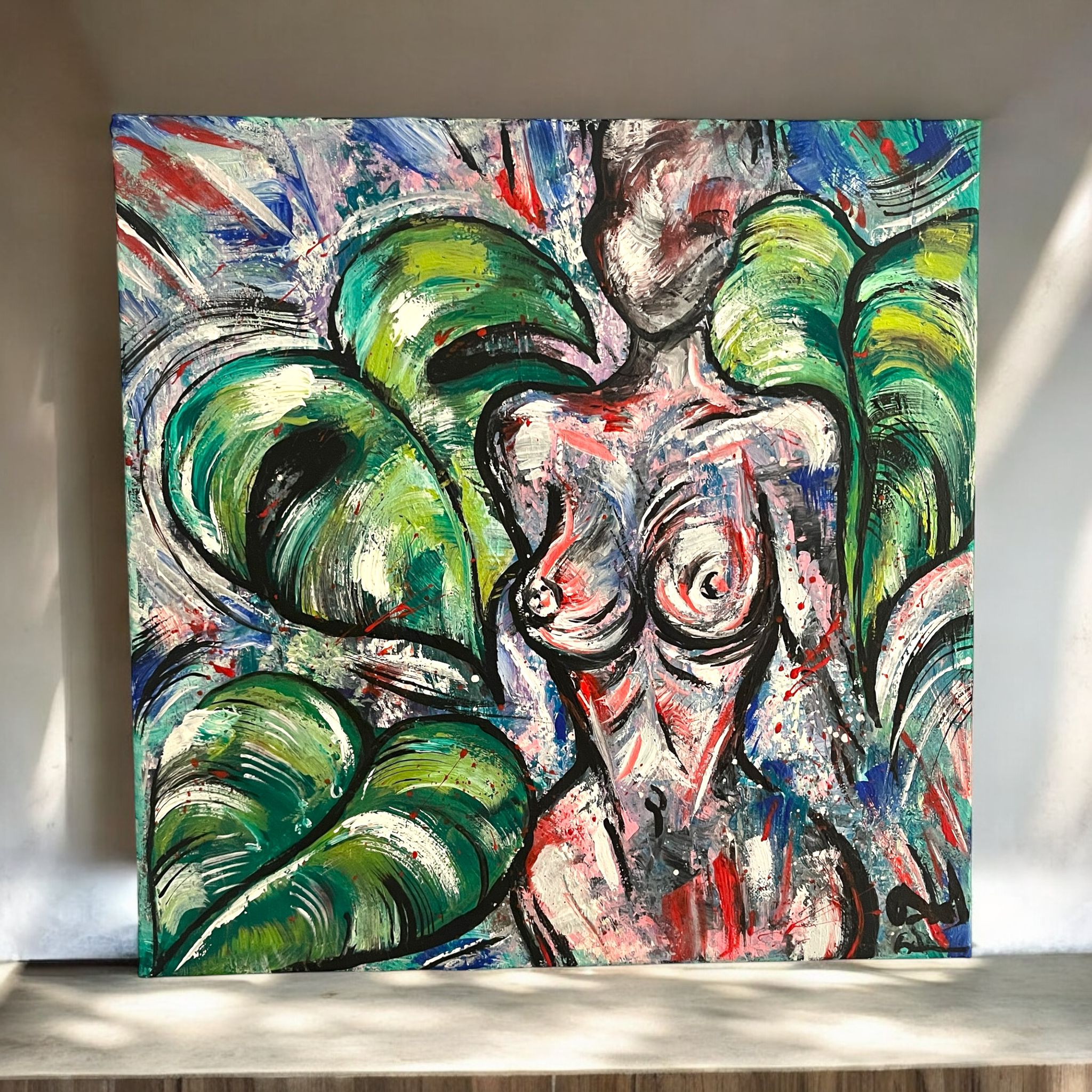 Tablou unic -"Renașterea Naturii: Formă și Forță Feminină"