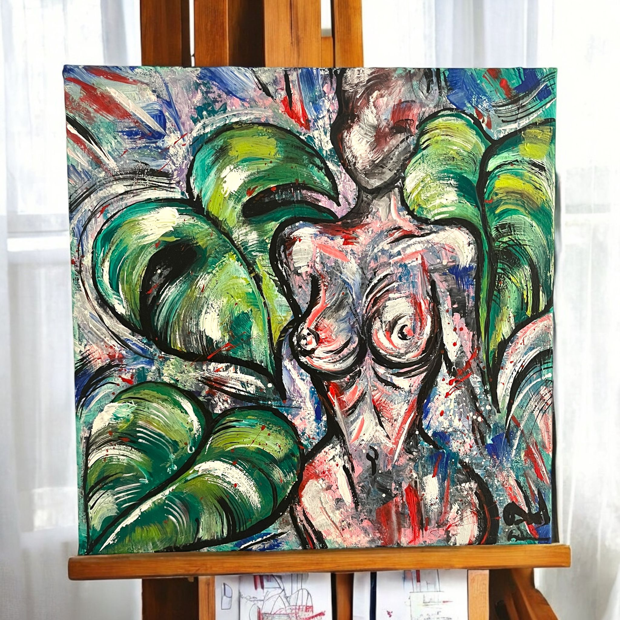 Tablou unic- "Renașterea Naturii: Formă și Forță Feminină"