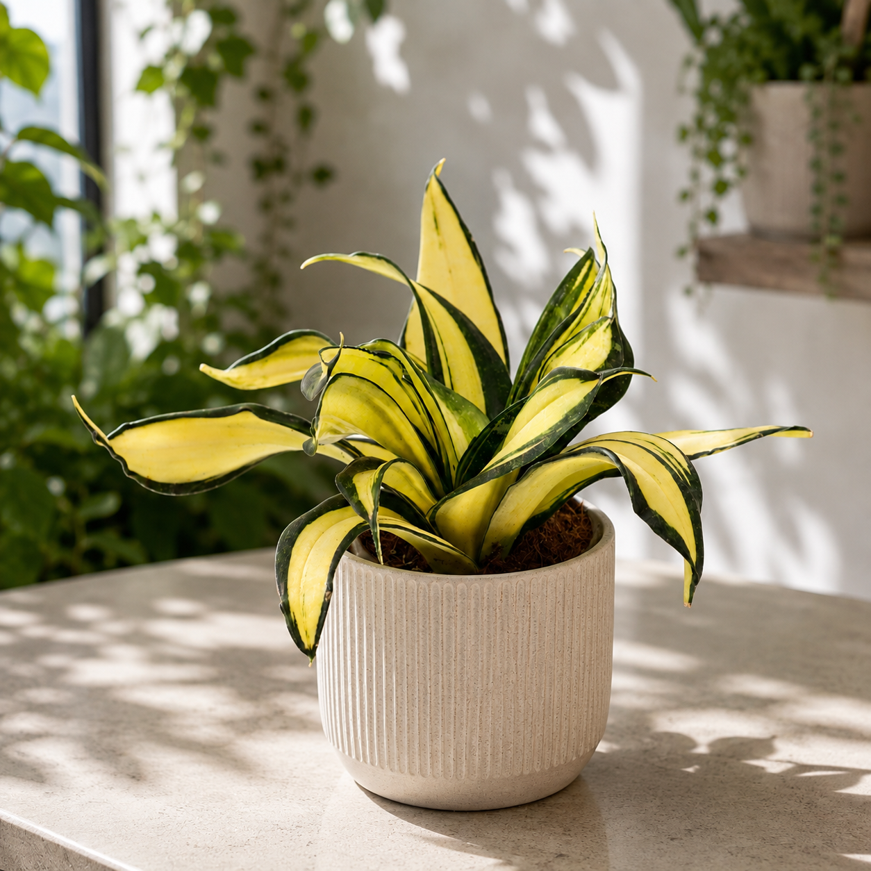 Sansevieria Hahnii ‘Curly Galaxy’ - planta sarpe cu frunze rasucite