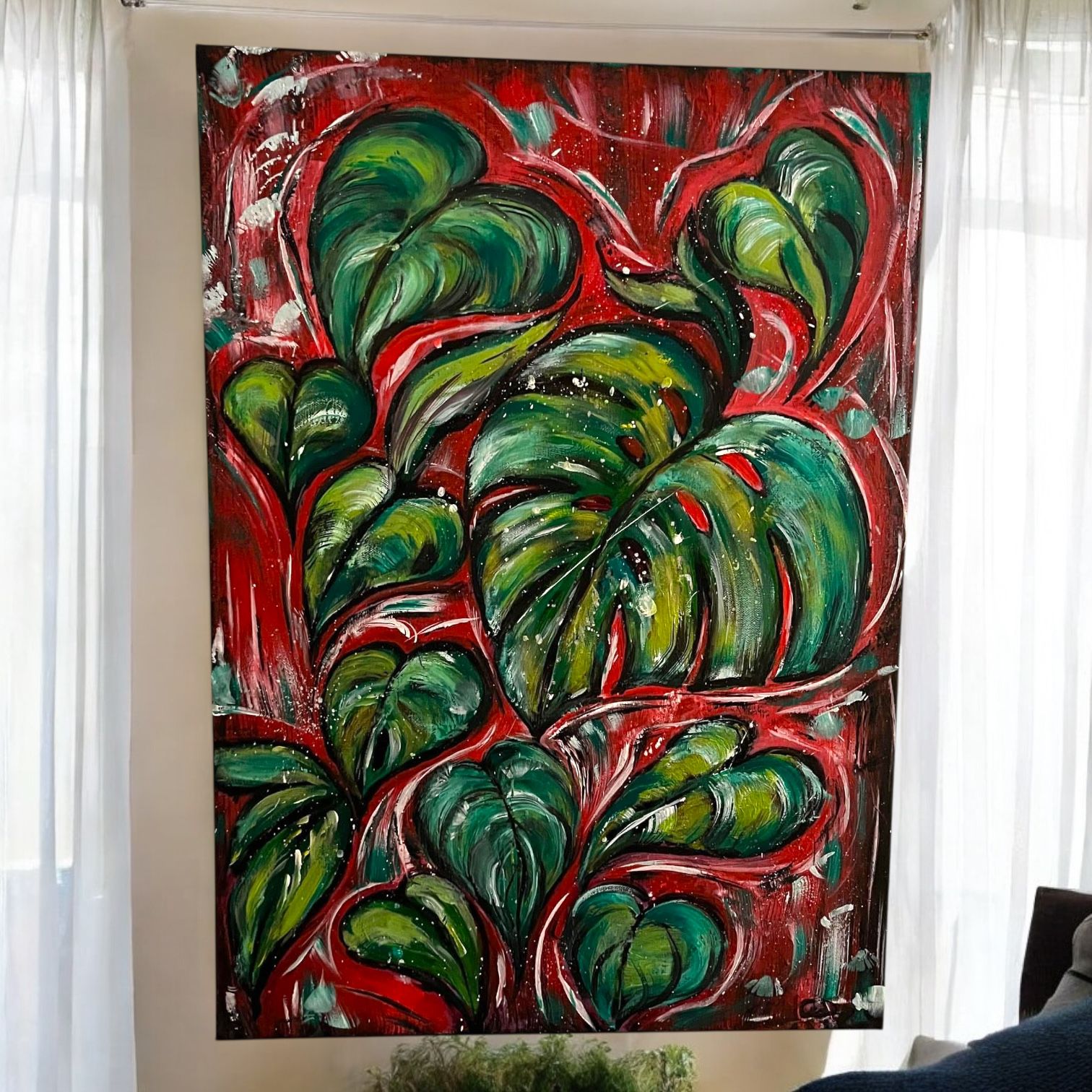 Tablou unic - "Vitalitate Tropicală"