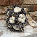 Buchet special din lavanda, spice de grau si flori de bumbac