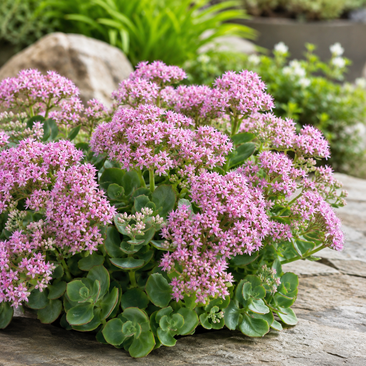 Hylotelephium 'Lime Zinger' - Lime-leaved sedum with red edges