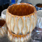 Okrasna keramična posoda Wave D6cm