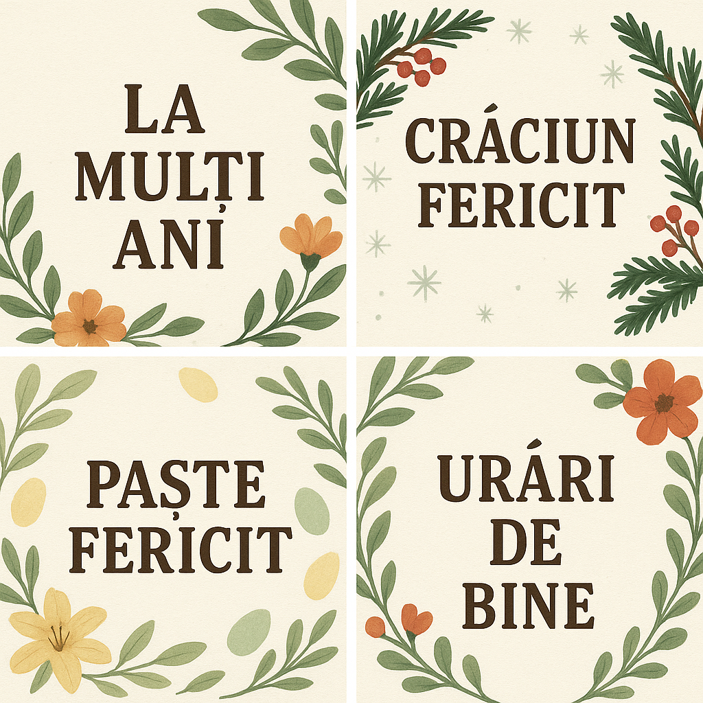 Glückwunschkarte mit personalisierter Nachricht