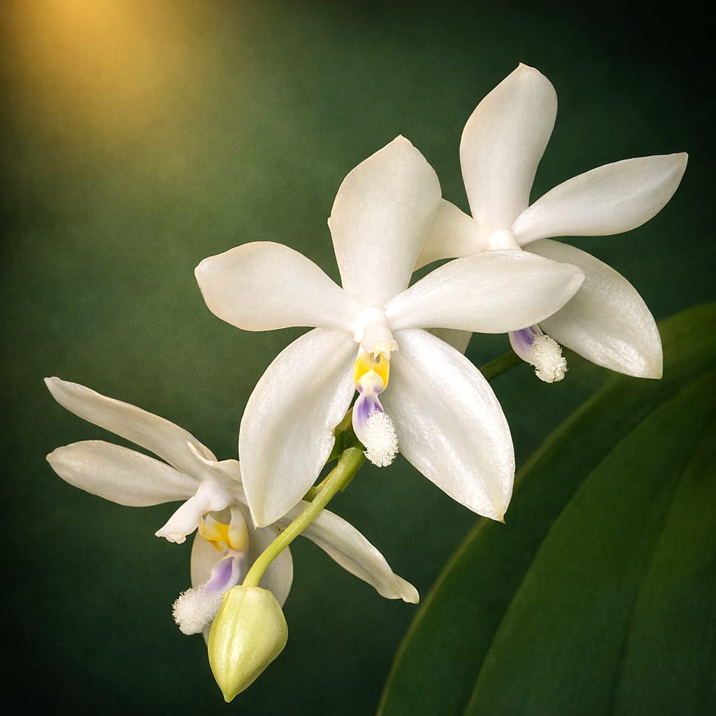 Phalaenopsis tetraspis var. alba