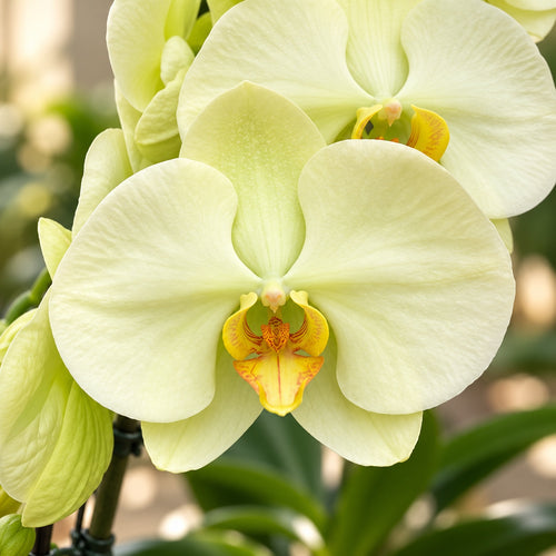 Phalaenopsis Charming Forest Lake × (Charming Romeo × Golden Apollon) - XL-Blüten