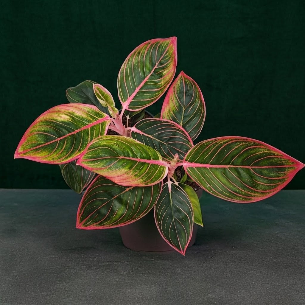 Aglaonema 'Red Lip' – Aglaonema mit intensiv roten Adern und Rändern