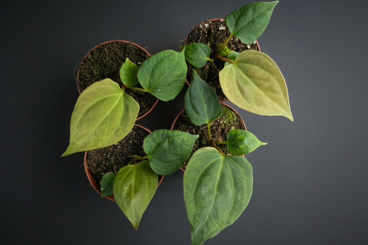Anthurium portillae - Anthurium da collezione con foglie vellutate e nervature a contrasto
