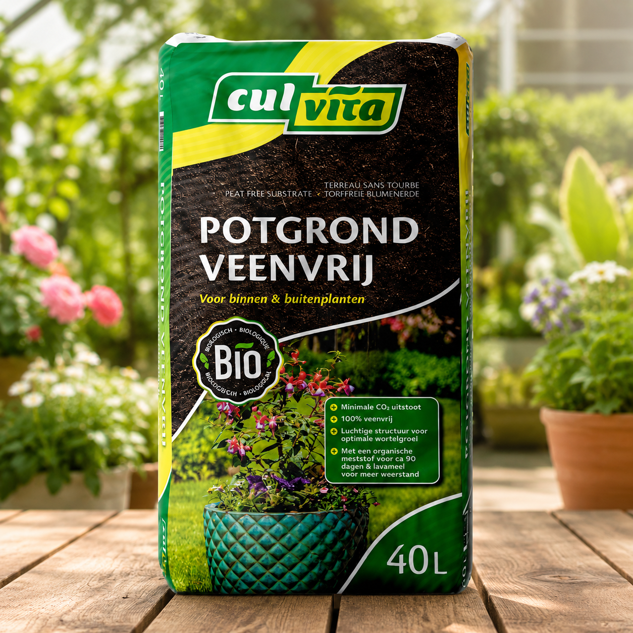Universal peat-free substrate with organic fertilizer – 40L bag