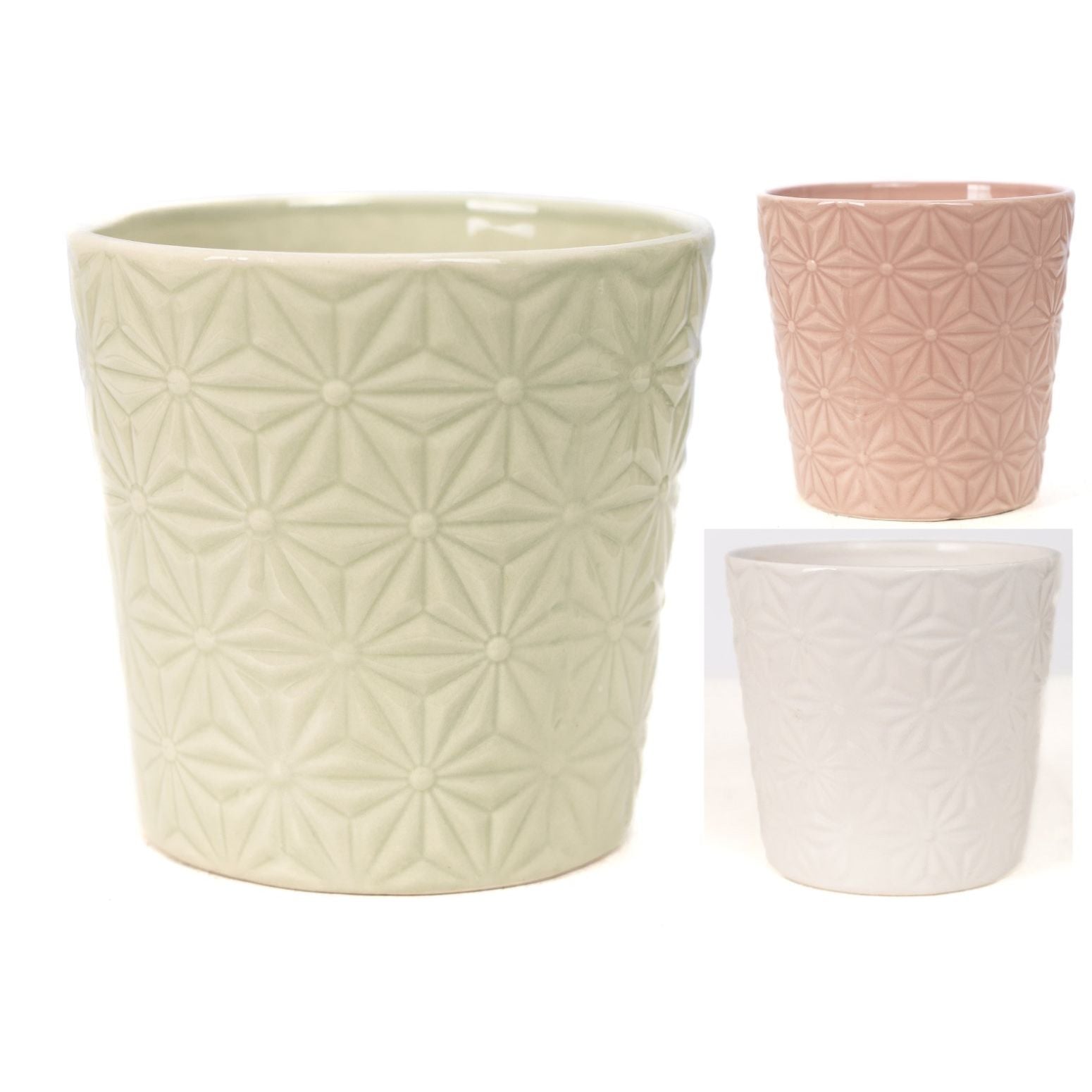 Vas decorativ din ceramica alb Juliette D13