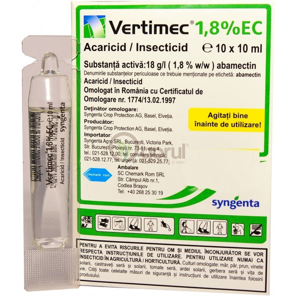 Vertimec 1.8% EC - Insecticid - Acaricid sistemic si de contact