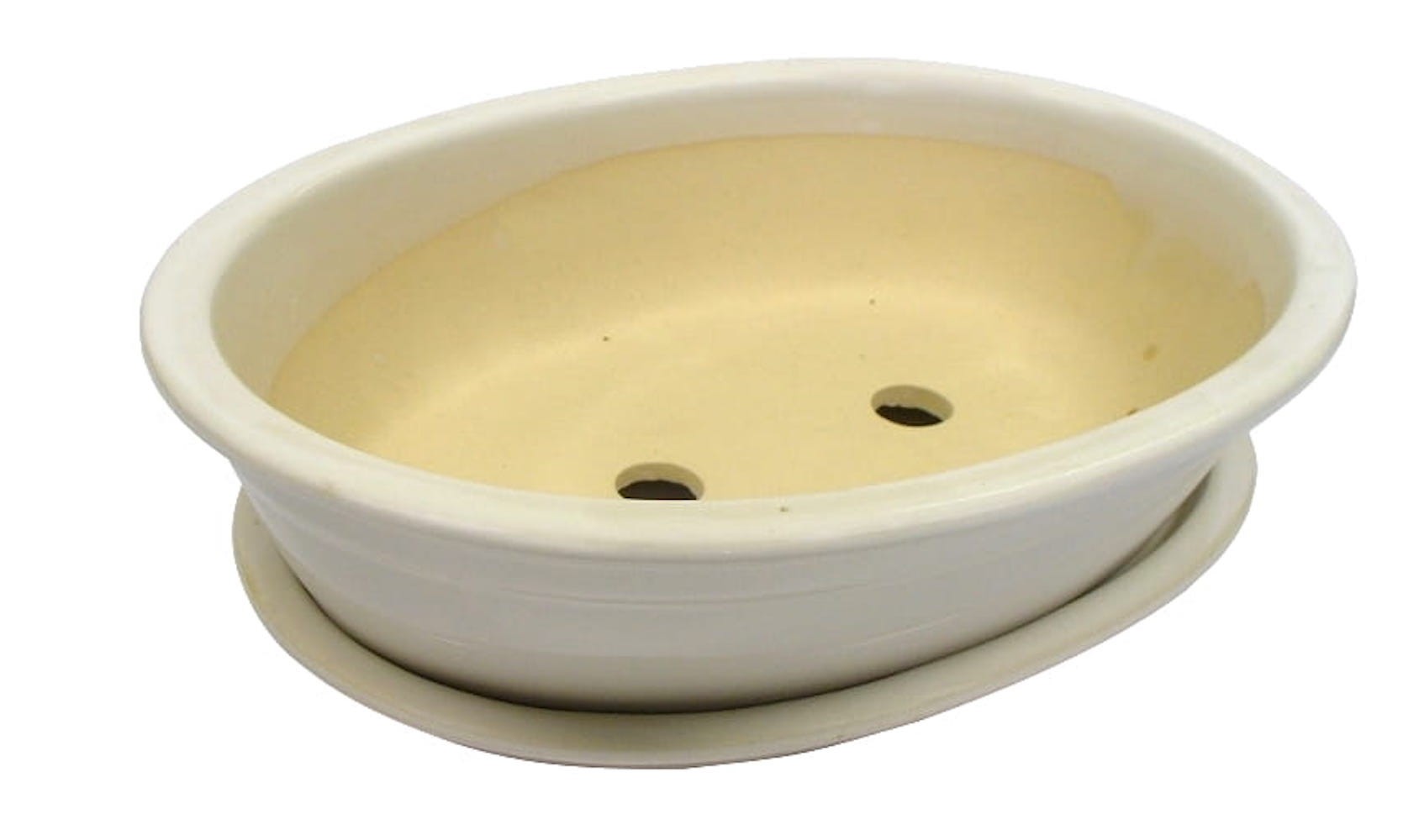 Ghiveci traditional oval bonsai cu farfurie D45 cm