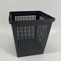 Black/gray basket-type pot 11x11 cm