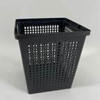 Black/gray basket-type pot 11x11 cm