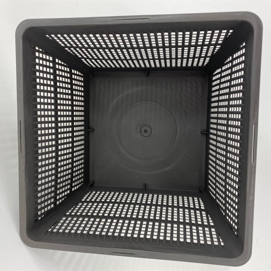 Ghiveci tip cos negru/gri 18x18 cm