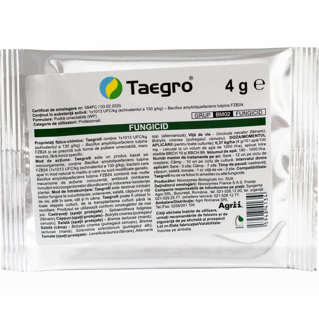 Taegro - fungicid biologic (microorganisme)