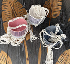 Vas decorativ cu sistem de agatare D12.5 cm x H11.5 cm